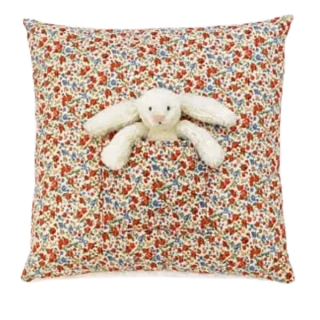 Blossom Cream Bunny Cushion