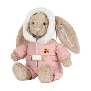 Personalised Bashful Bunny 'Snow Suit'