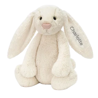 Personalised Bashful Cream Bunny Huge