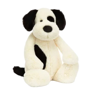Bashful Black & Cream Puppy