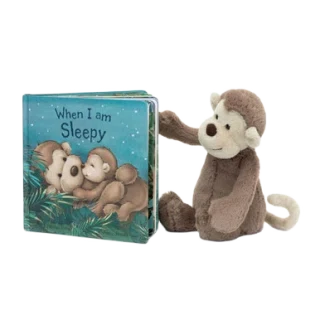 When I Am Sleepy Book and Bashful Monkey Medium