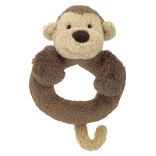 Bashful Monkey Ring Rattle