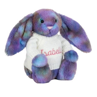 Zodihop Luxe Bunny with Personalised Cream Jumper