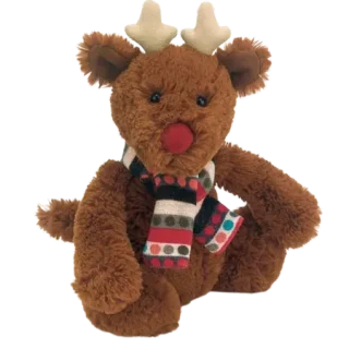 Bashful Reindeer with Scarf