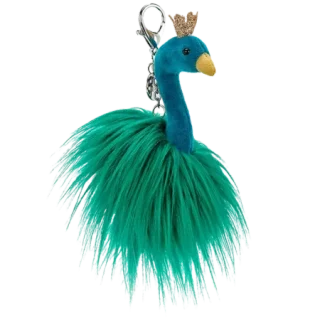 Fancy Peacock Bag Charm