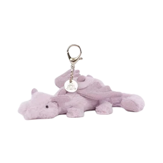 Lavender Dragon Bag Charm