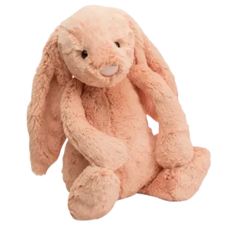 Bashful Peach Bunny - Large