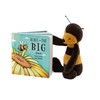 Albee And The Big Seed Book and Bashful Bee Medium