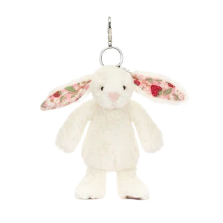 Blossom Cream Bunny 'Berry' Bag Charm