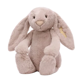 Personalised Bashful Luxe Bunny Rosa Huge