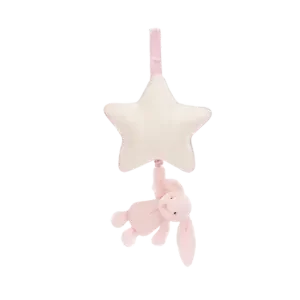 Bashful Bunny Musical Pull - baby Pink