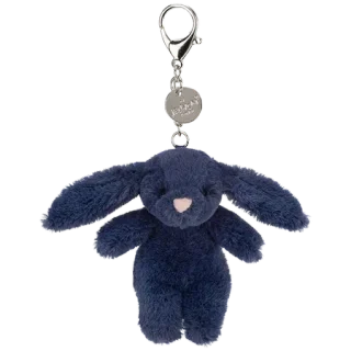 Bashful Navy Bunny Bag Charm