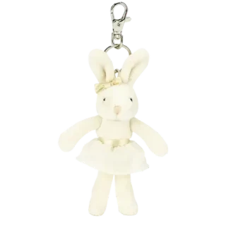 Tutu Lulu Cream Bunny Keyring