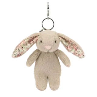 Blossom Beige Bunny Bag Charm
