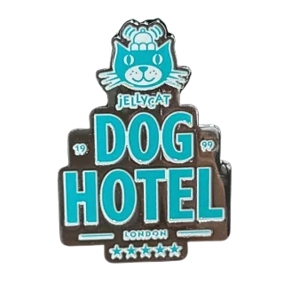 Dog Hotel Pin Badge