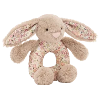Blossom Bea Beige Bunny Grabber Rattle