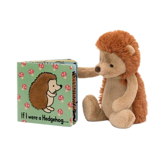 If I Were A Hedgehog Board Book and Bashful Hedgehog Medium