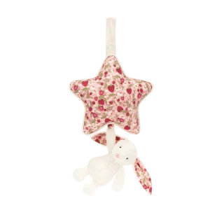 Blossom Cream Bunny 'Berry' Musical Pull