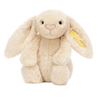 Personalised Bashful Luxe Bunny Willow Medium