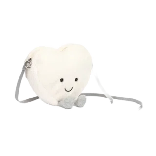 Amuseables Cream Heart Bag