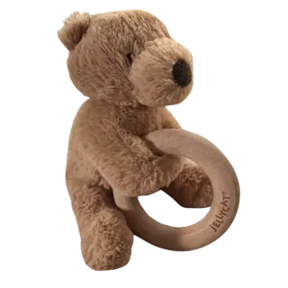 Shooshu Bear Wooden Teething Ring