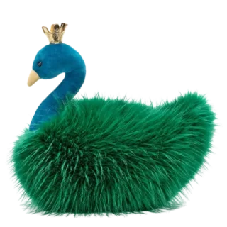 Fancy Peacock Fluffy Cushion