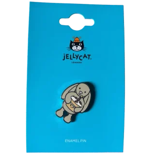 Bashful Beige Bunny 'Birthday' Pin Badge
