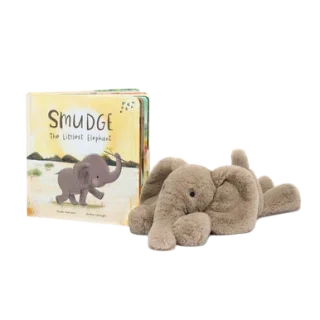 Smudge the Littlest Elephant Book and Smudge Elephant Medium