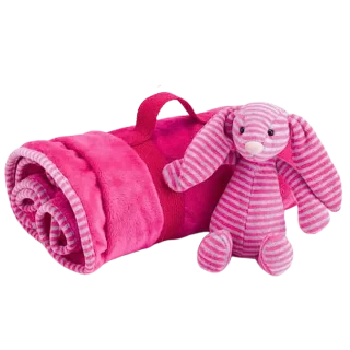 Pink Bunny & Blanket