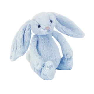 Bashful Blue Bunny Rattle