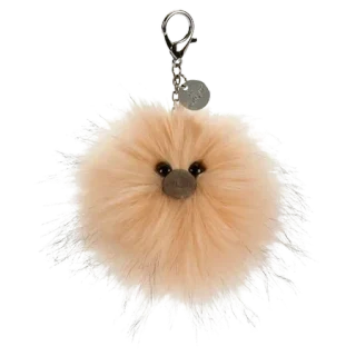 Just Peachy Pompom Bag Charm