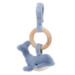 Wilbur Whale Wooden Teething Ring