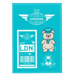 Bartholomew Bear Junior Pilot Airlines Sticker