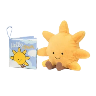 Hello Sun Fabric Book and Amuseables Sun Medium