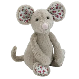 Beige Bashful Blossom Mouse