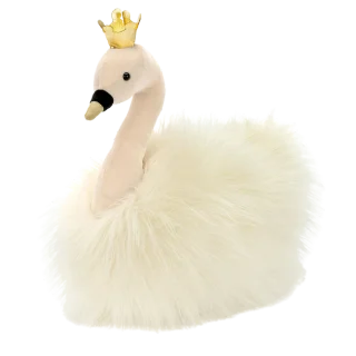 Fancy Swan Fluffy Cushion