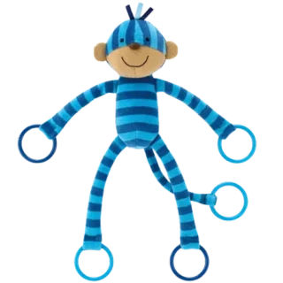 Blueberry Monkey Rattle