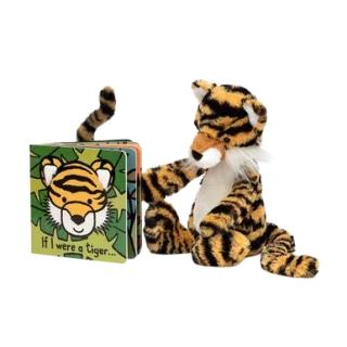 If I Were A Tiger Book and Bashful Tiger Medium