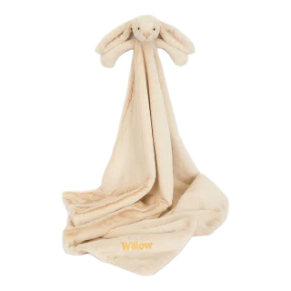 Personalised Bashful Luxe Bunny Willow Blankie