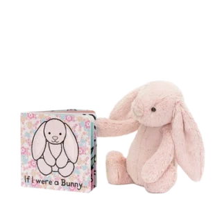 If I Were a Bunny Book and Bashful Blush Bunny Medium