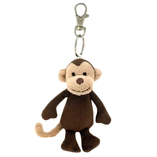 Bashful Monkey Keyring