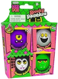 Spooky Squishkins Haunted House 4-Pack