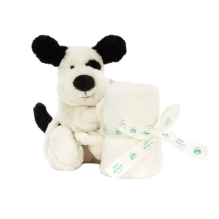 Bashful Rufferty Black & Cream Puppy Soother