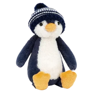 Bashful Bobble Hat Penguin - Navy