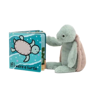If I Were a Turtle Board Book & Bashful Turtle Medium