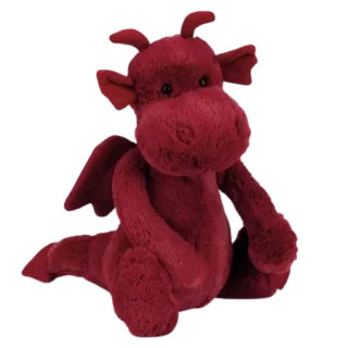 Bashful Dragon - Dark Red