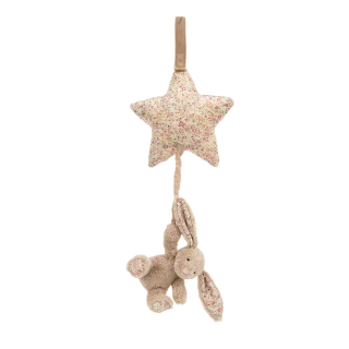 Blossom Bea Beige Bunny Musical Pull