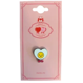Amuseables Heart Boiled Egg Pin Badge
