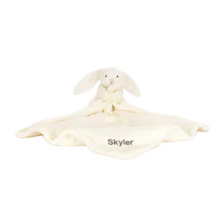 Personalised Bashful Cream Bunny Soother