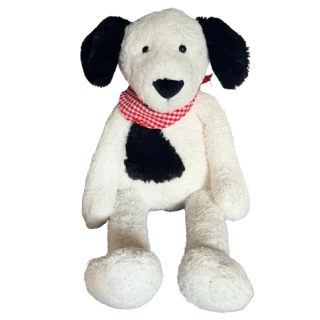 The Little White Company Black and White Dog